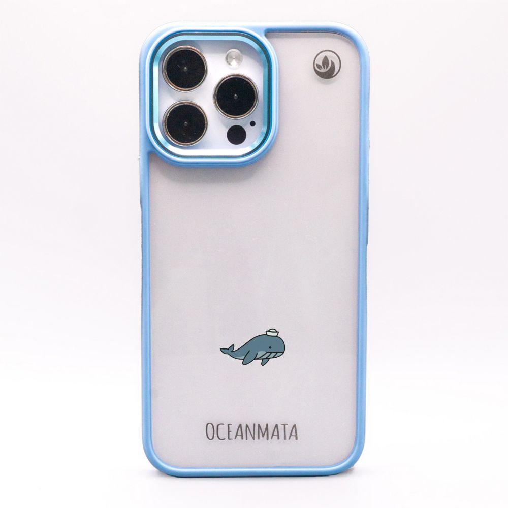 iPhone 17 Air Hülle - Wal blau - "Captain Whale" - nachhaltig