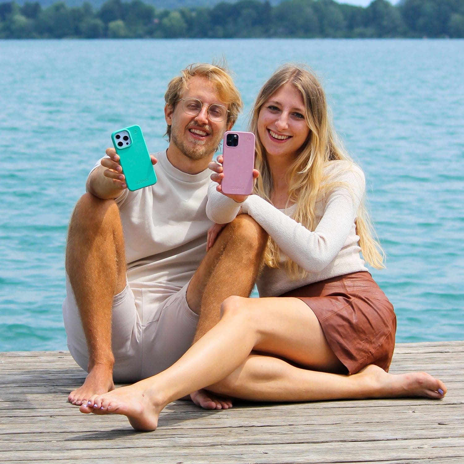 iPhone 13 Hülle - türkis - nachhaltig – Ansicht 5