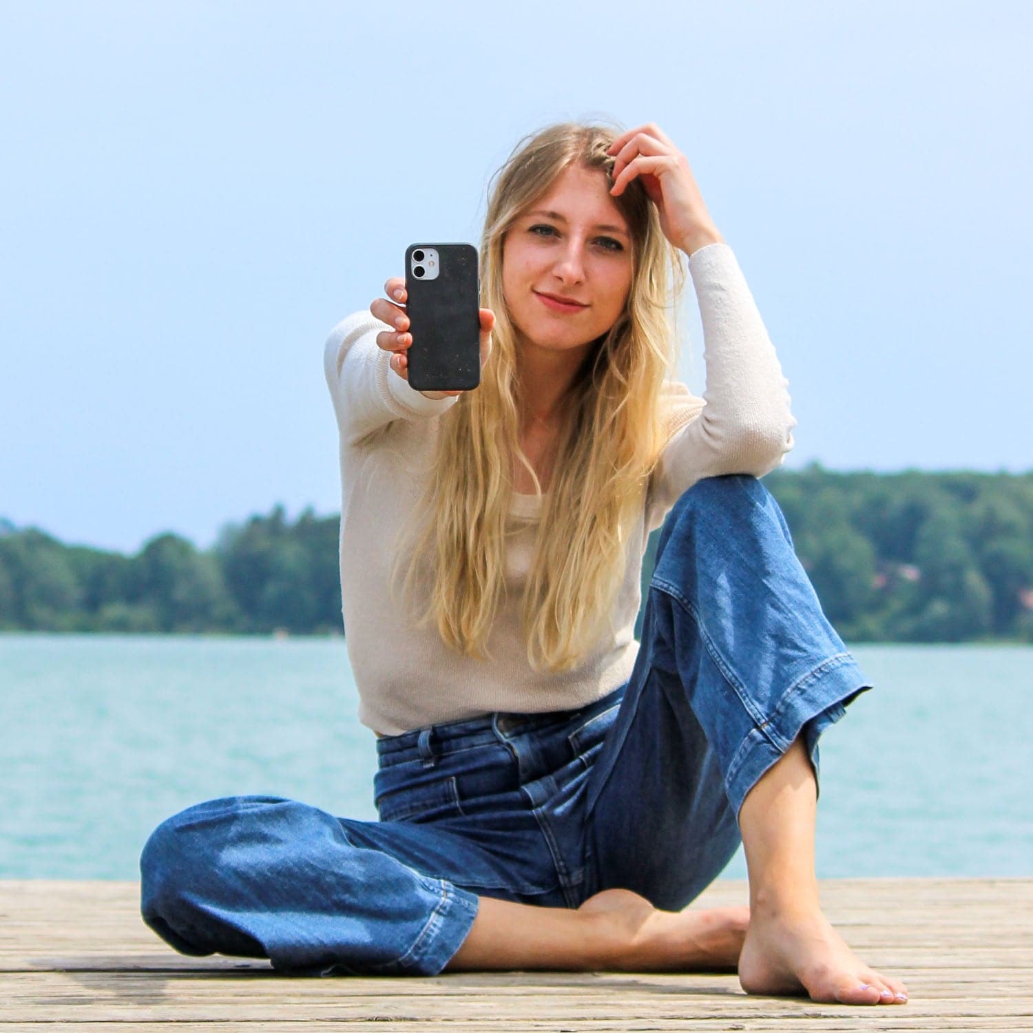 iPhone 16 pro Hülle - schwarz - nachhaltig – Ansicht 6