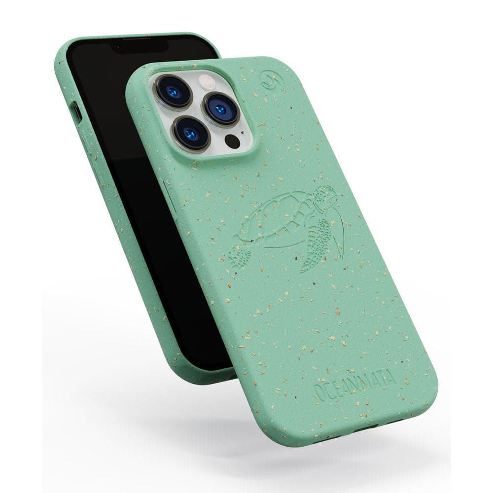 iPhone 15 Hülle - grün - "TURTLE" - nachhaltig – Ansicht 3