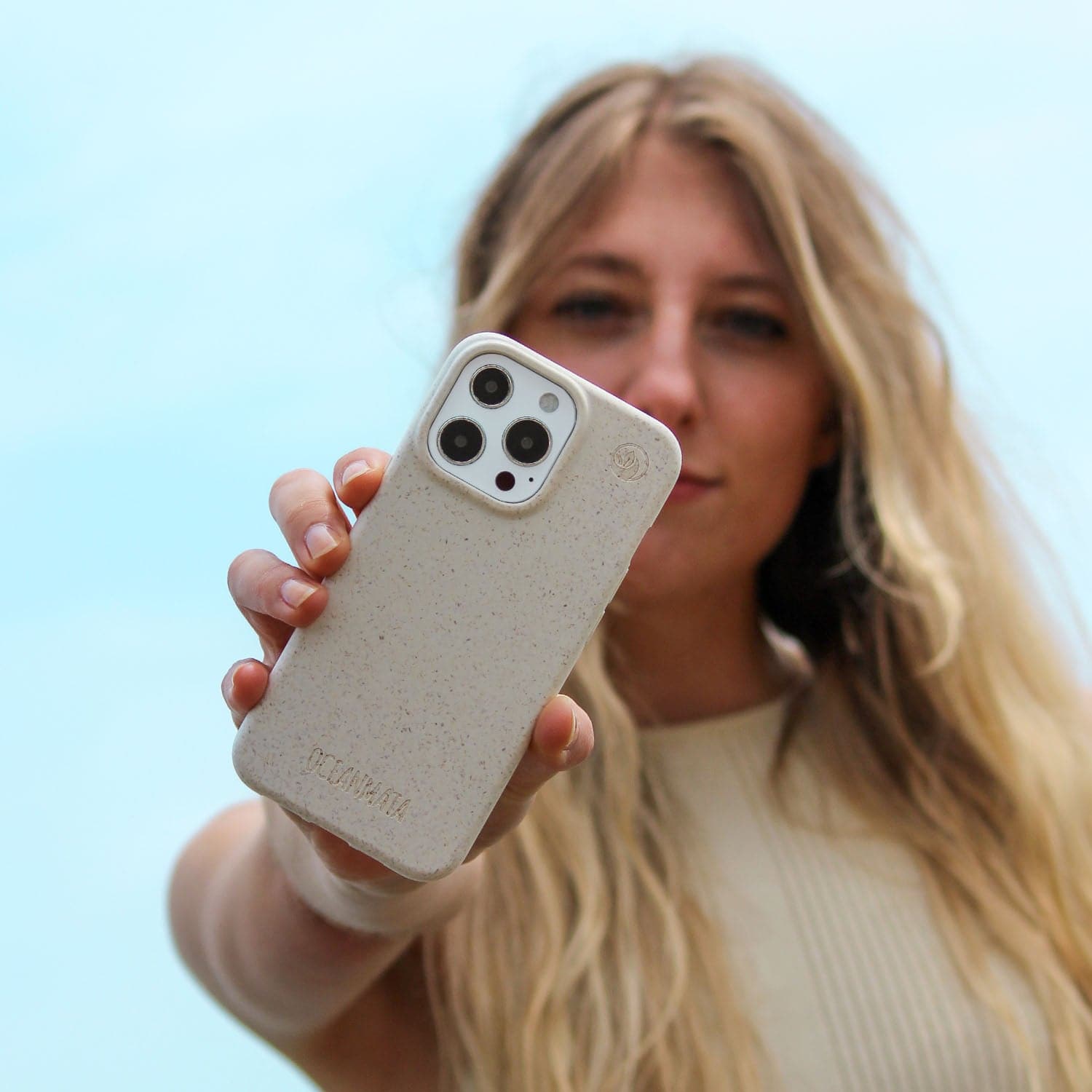 iPhone 14 pro max Hülle - weiß - nachhaltig – Ansicht 5