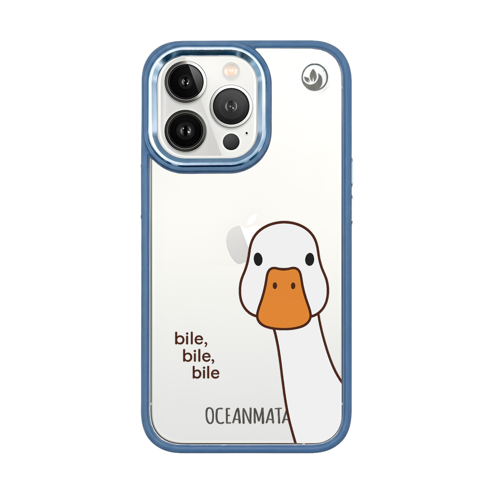 iPhone 13 pro max Hülle - Ente weiß - "Bile Bile Bile" - nachhaltig