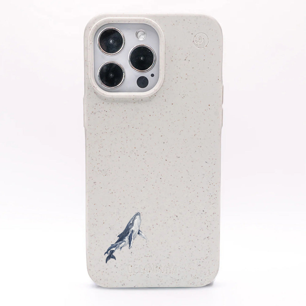 iPhone 12 pro / iPhone 12 Hülle - Buckelwal weiß - "OceanLullaby" - nachhaltig