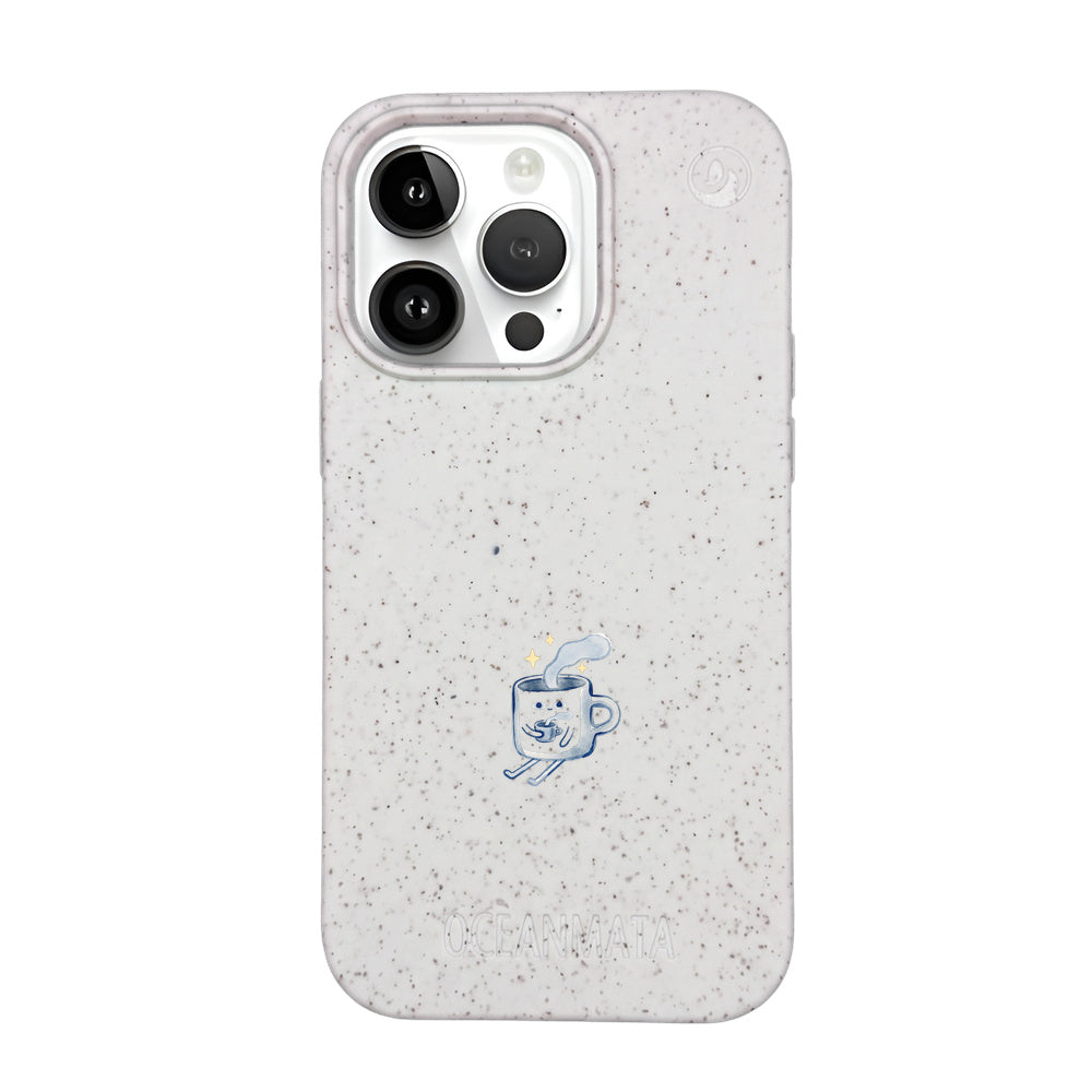 Biologisch abbaubare Handyhülle iPhone 14 pro max Coffeelove — kompostierbar — Vorderseite