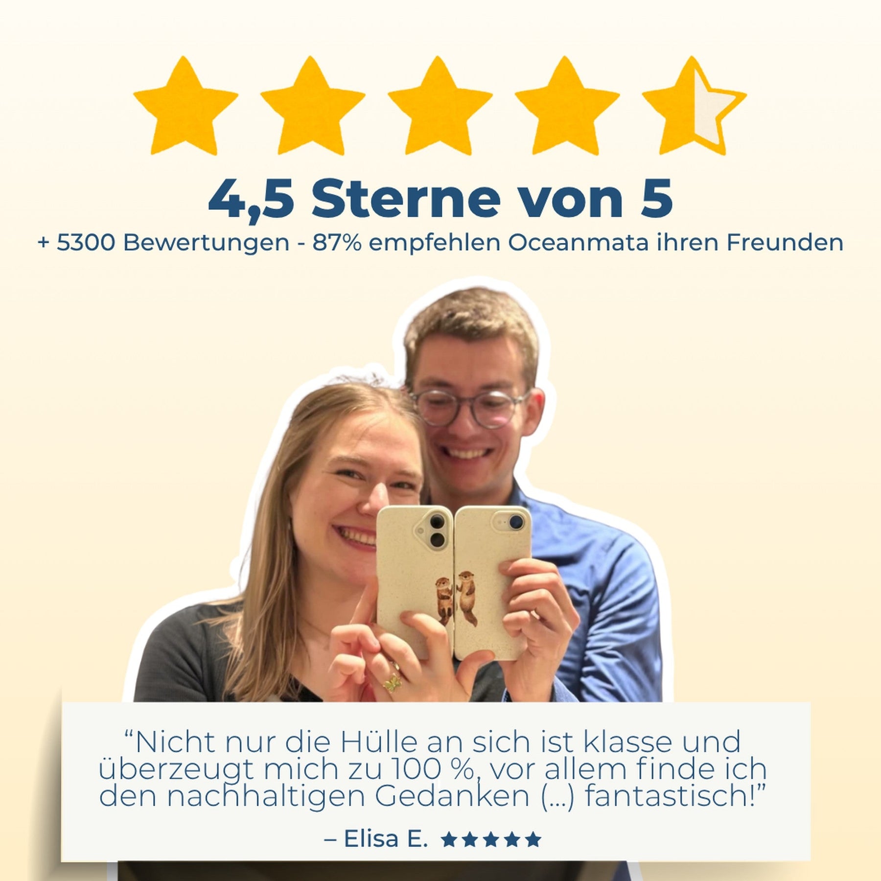 Nachhaltige Handyhülle Samsung S26 Ultra Captainwhale aus Ocean Plastic — Kundenbewertungen & Sterne-Rating