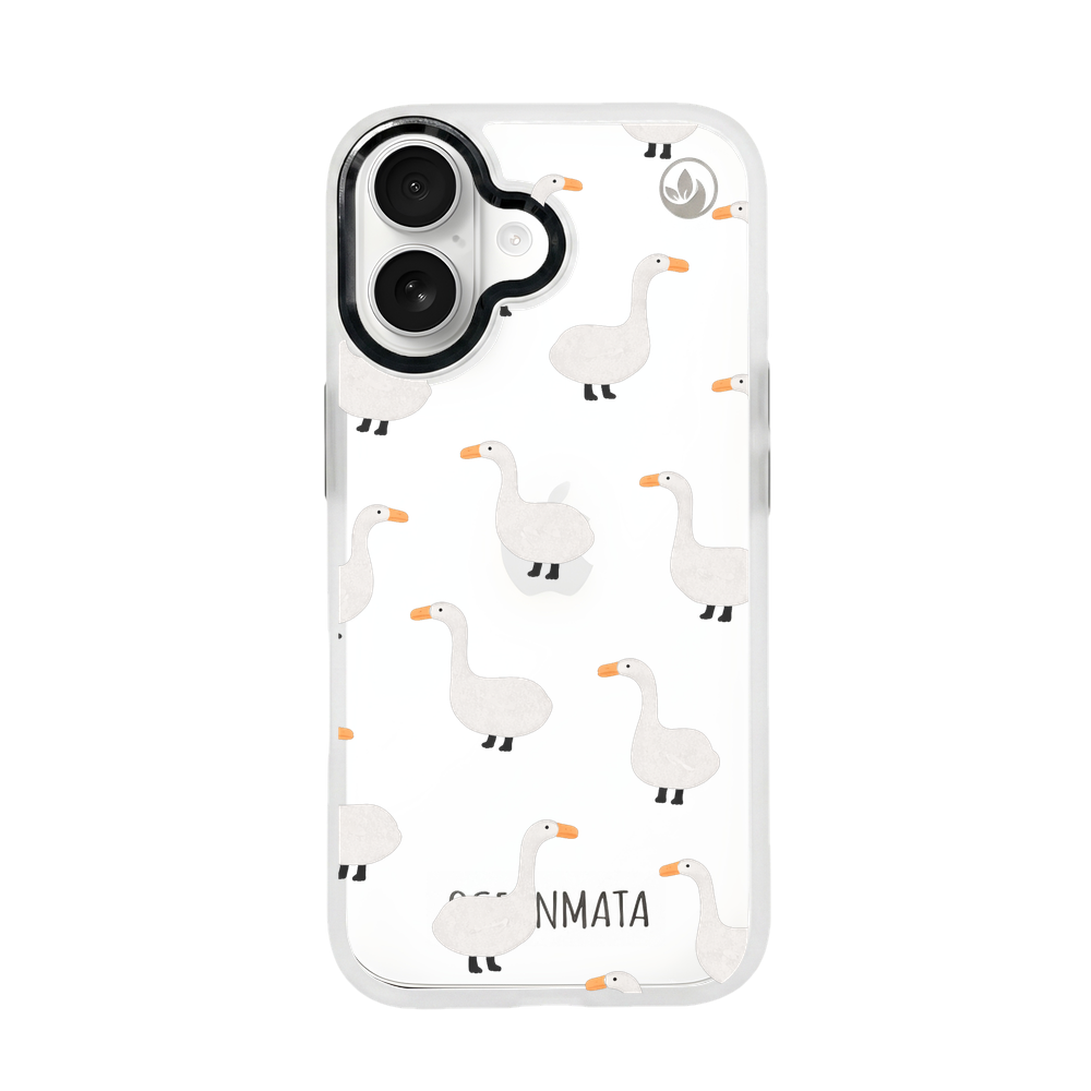 iPhone 17 Hülle - gans blau - "Goose Fella" - nachhaltig