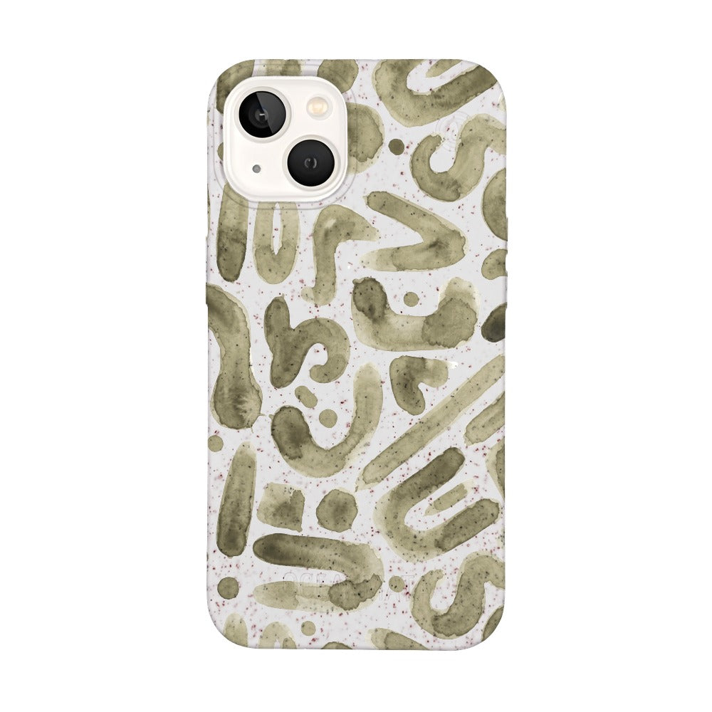iPhone 13 Hülle Buchstabensuppe in Handyfarbe