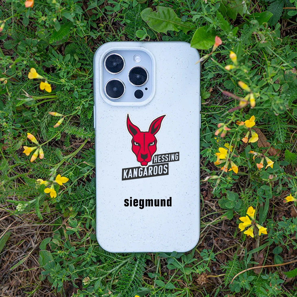 Biologisch abbaubare Handyhülle Samsung S25 Hessingkangaroos — kompostierbar — Bonus