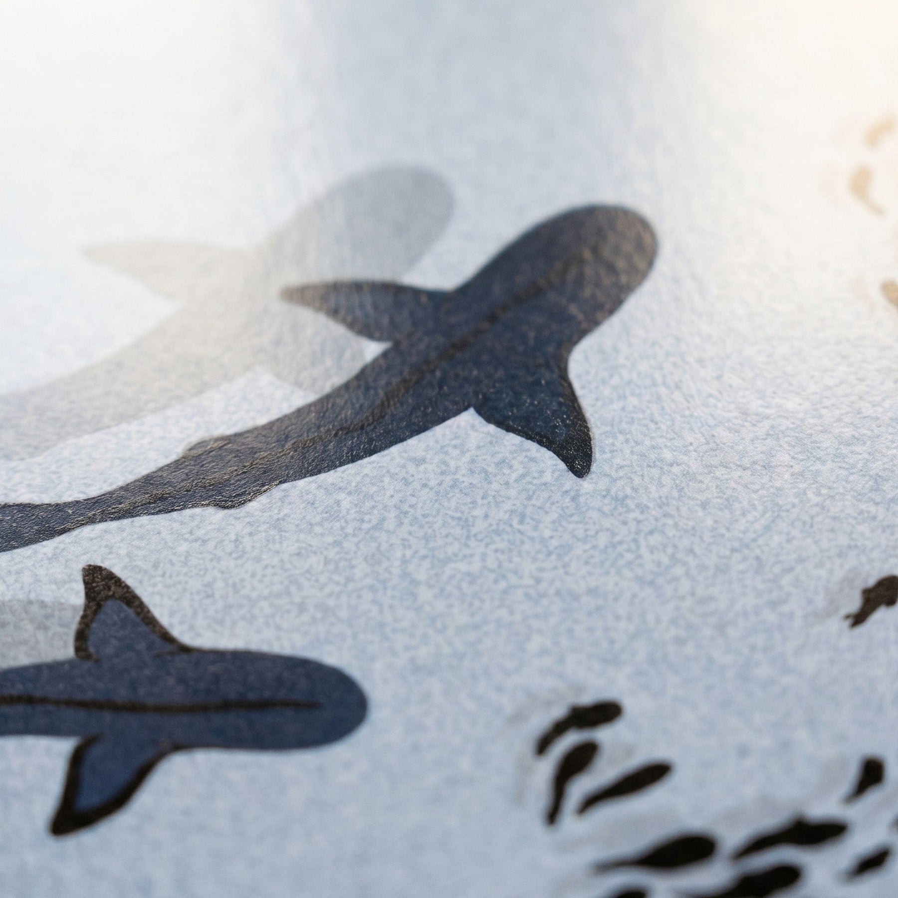 Nachhaltige Handyhülle Samsung S26 Ultra Intotheblue aus Ocean Plastic — Detailaufnahme Druck