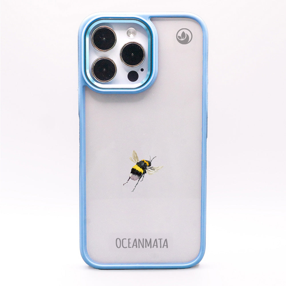 iPhone 16 pro max Hülle - Hummel blau - "Bumblebee" - nachhaltig