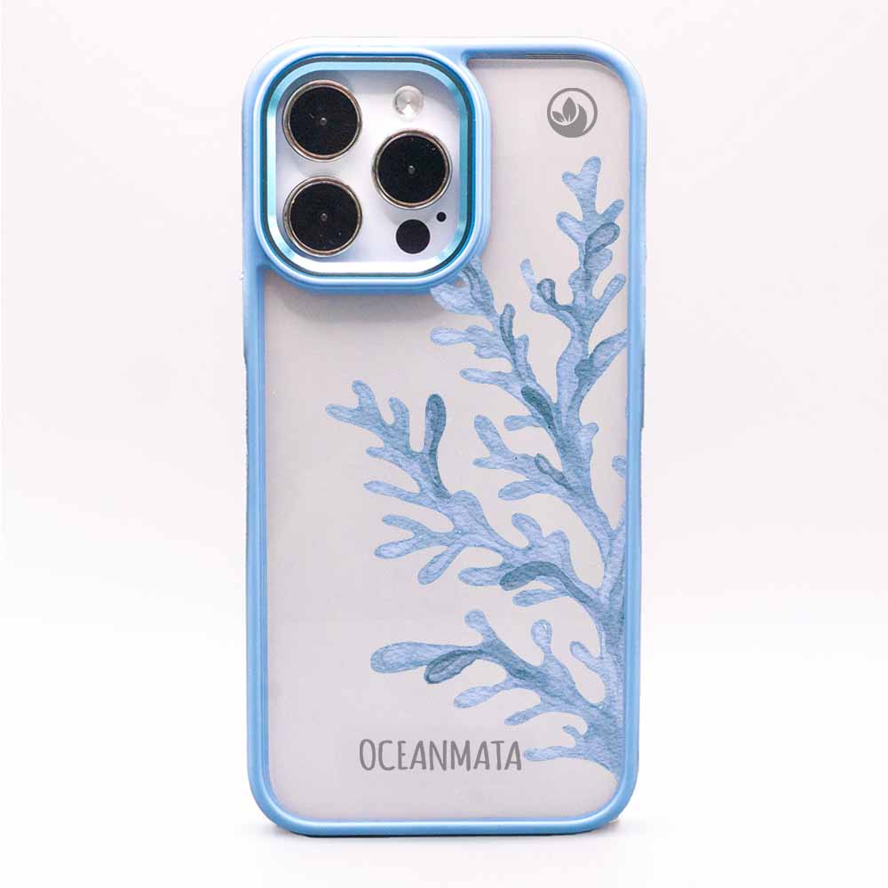 iPhone 14 pro Hülle - Coral blau - "CoralBlue" - nachhaltig