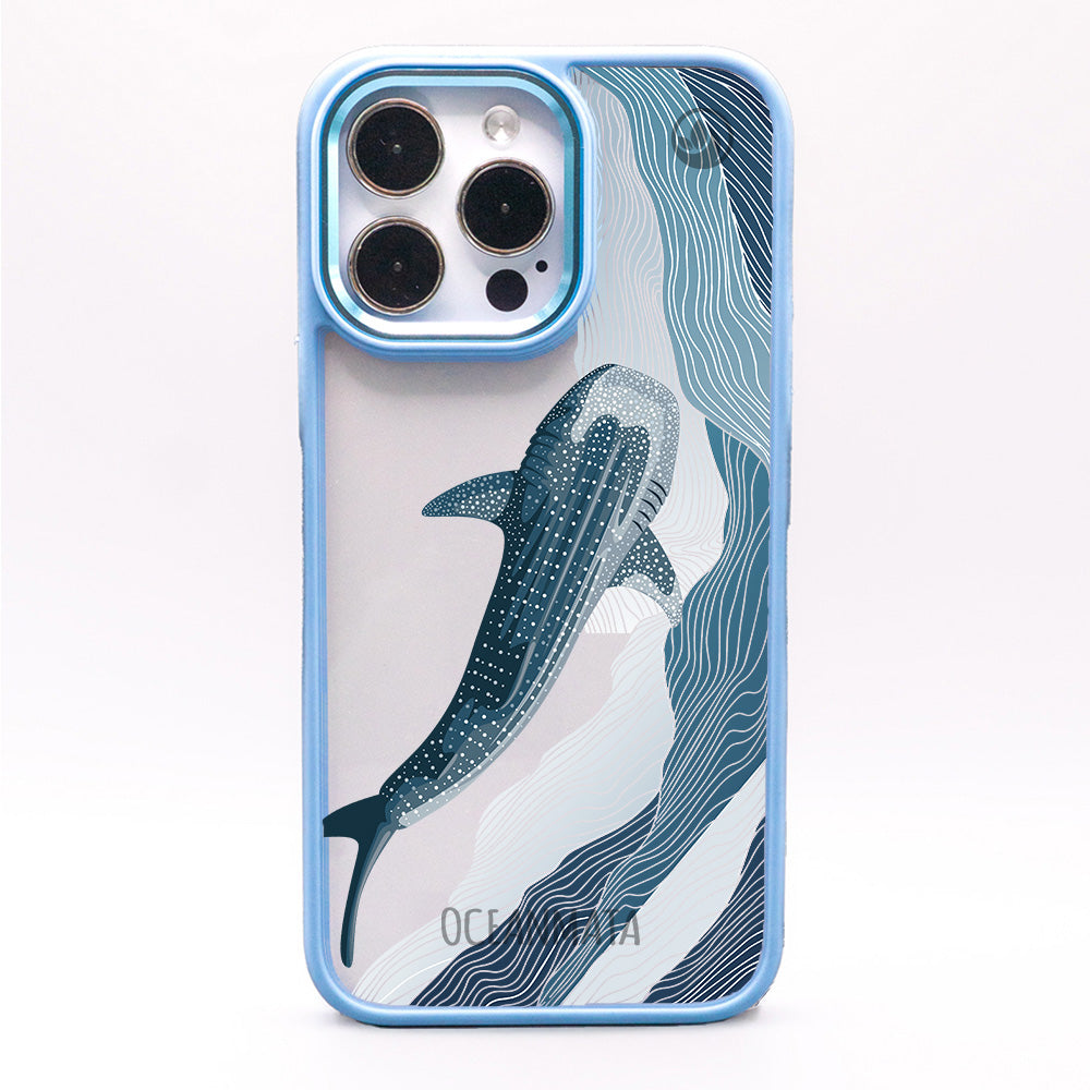 iPhone 12 pro / iPhone 12 Hülle - Walhai blau - "DeepWater" - nachhaltig
