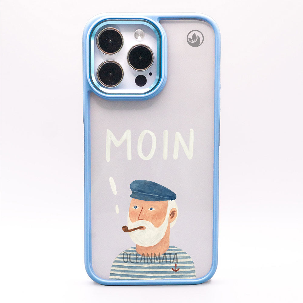 iPhone 13 Hülle - Moin blau - "Ostfriese" - nachhaltig