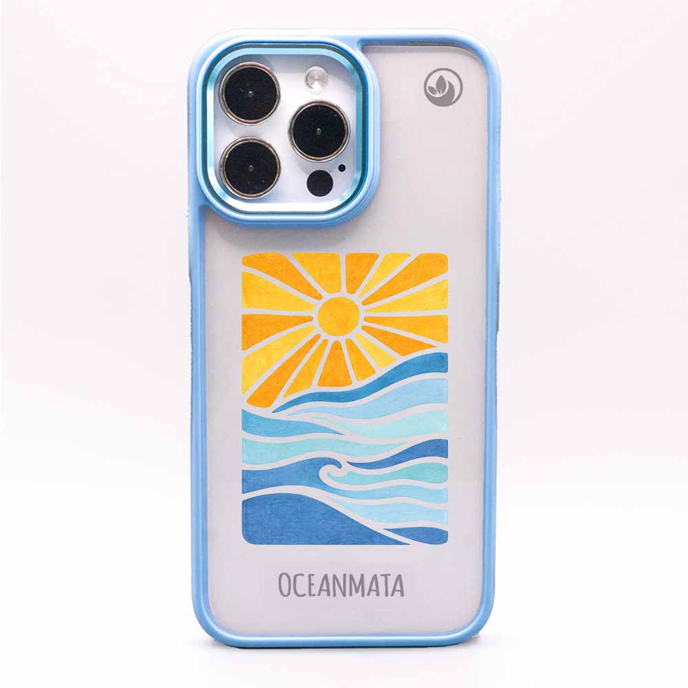 iPhone 14 pro Hülle - Meer blau - "Sun&Sea" - nachhaltig