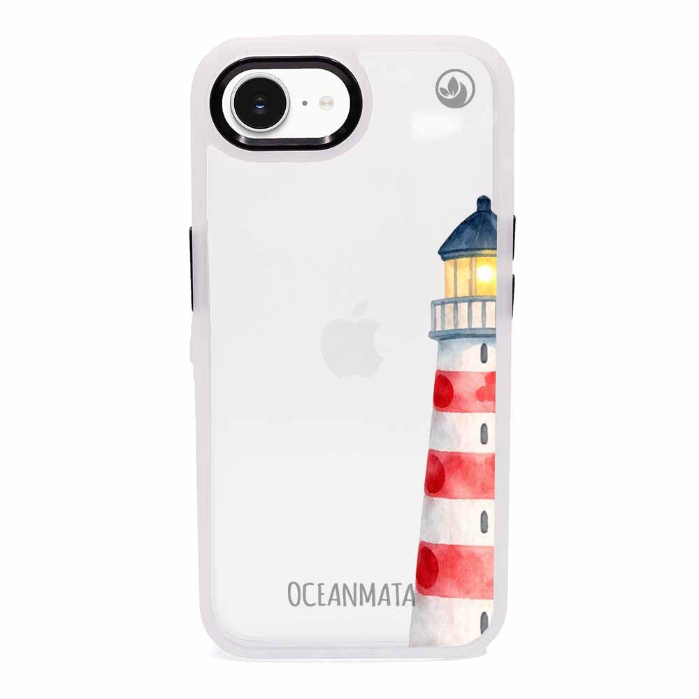 iPhone 16e/17e Hülle - Leuchtturm blau - "Lighthouse" - nachhaltig