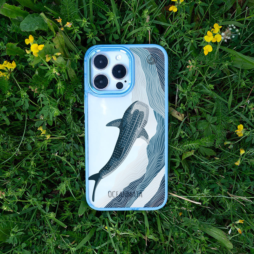iPhone 15 pro Hülle - Walhai blau - "DeepWater" - nachhaltig