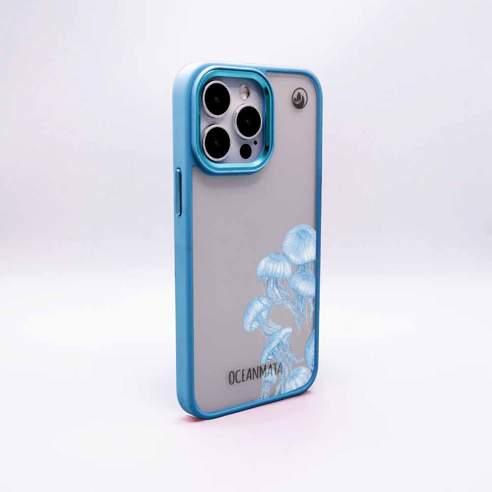 Samsung S24 Ultra Hülle - qualle blau - "Jellies" - nachhaltig