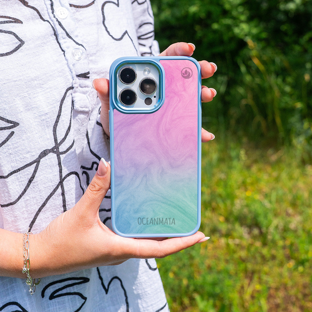 iPhone SE/7/8 Hülle - "Colored Marble" - nachhaltig