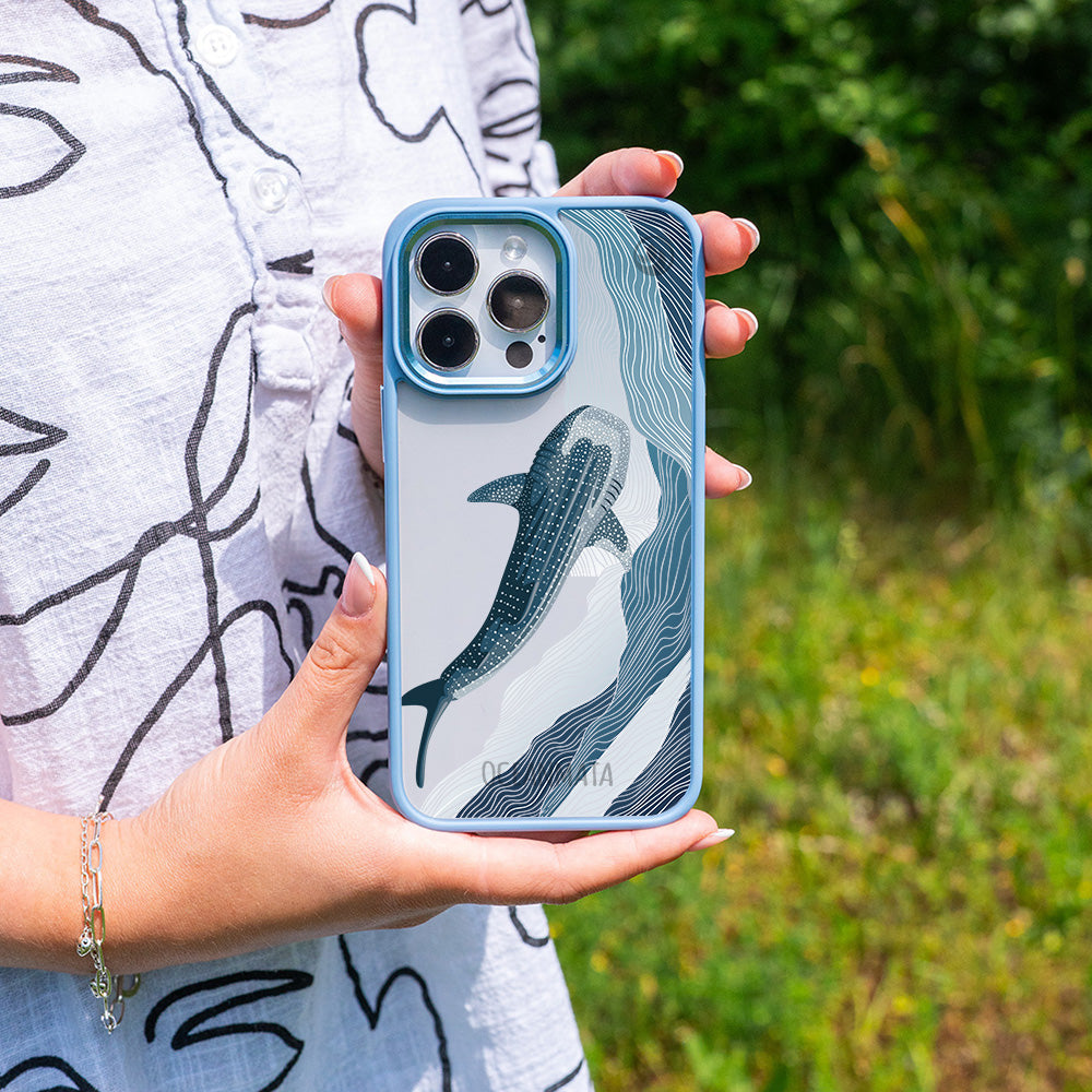 Samsung S25 Hülle - Walhai blau - "DeepWater" - nachhaltig