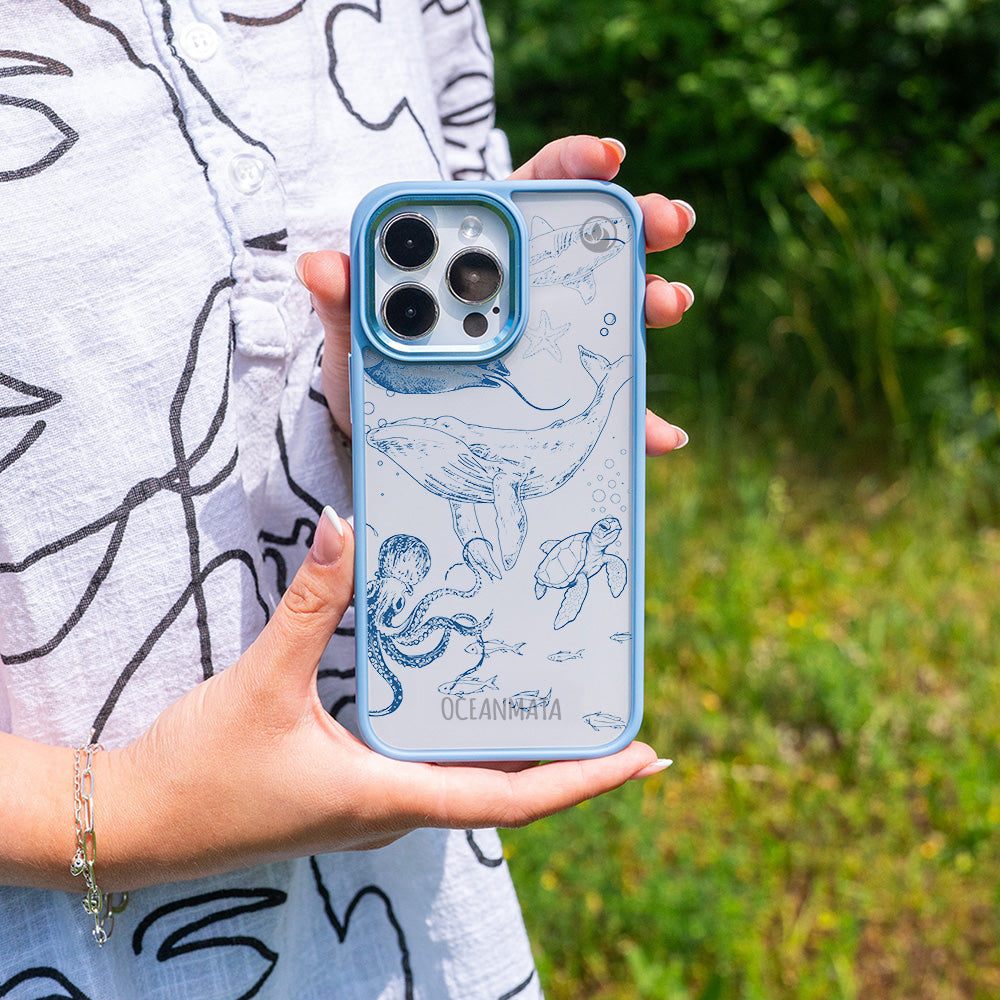 Samsung S24 Hülle - Wal blau - "WhaleLife" nachhaltig