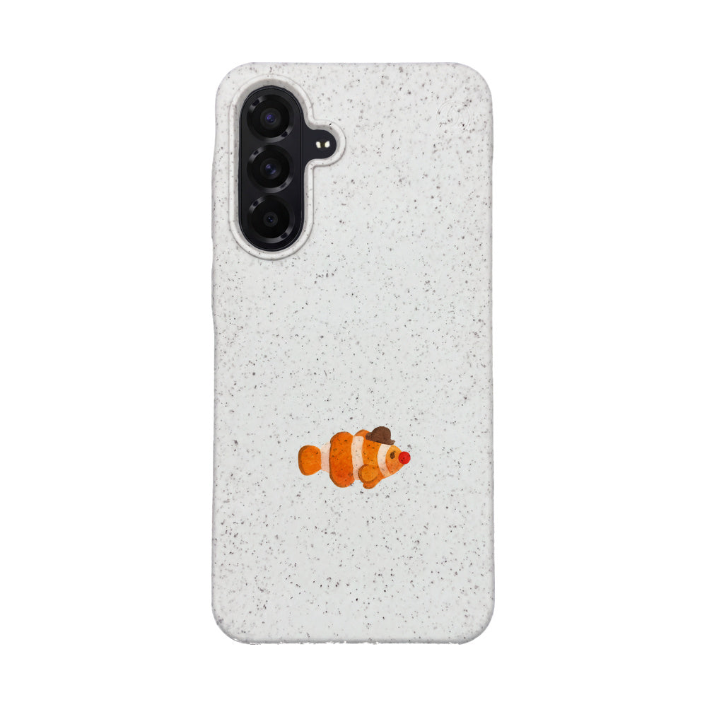 Biologisch abbaubare Handyhülle Samsung A56 Mrclownfish — kompostierbar — Vorderseite