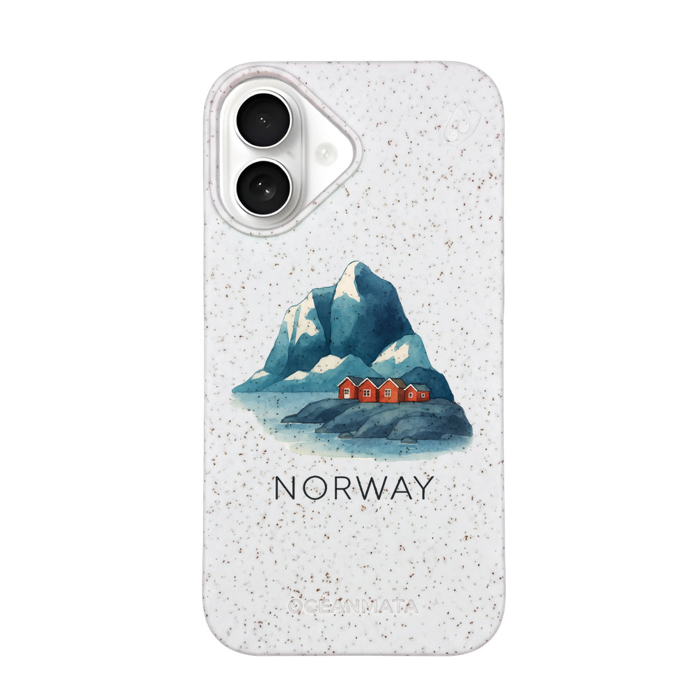 Biologisch abbaubare Handyhülle iPhone 16 Norway — kompostierbar — Vorderseite