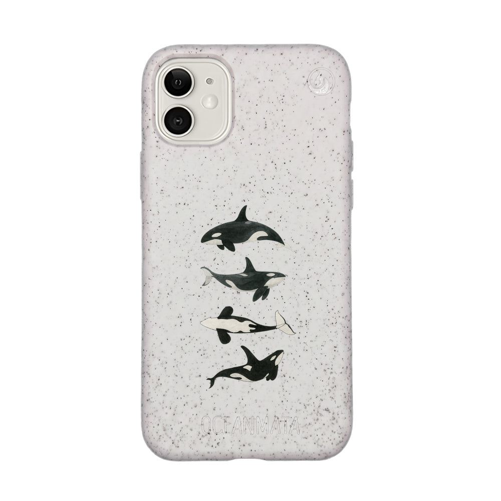iPhone 11 Hülle - Orca weiß - "OrcaFamily" - nachhaltig
