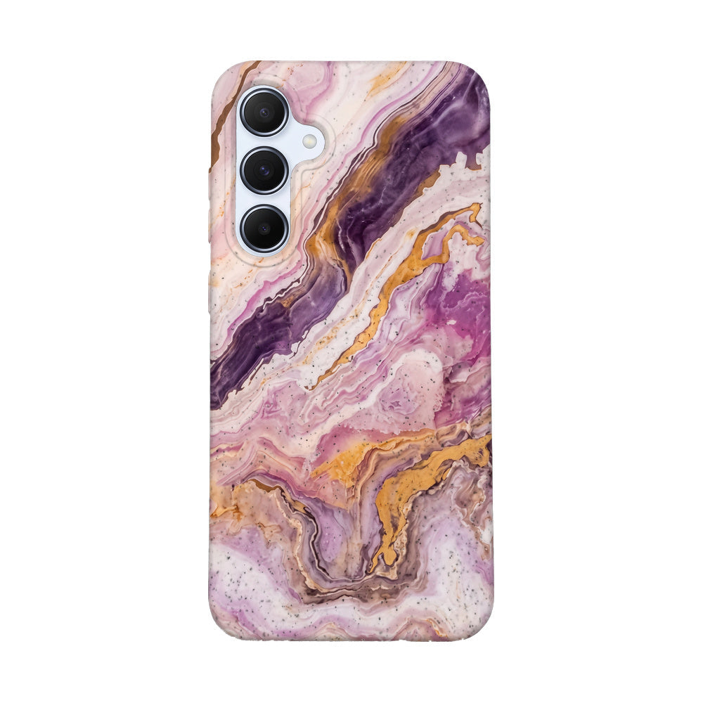 Samsung A55 Hülle - Marmor pink - "PinkMarble" - nachhaltig