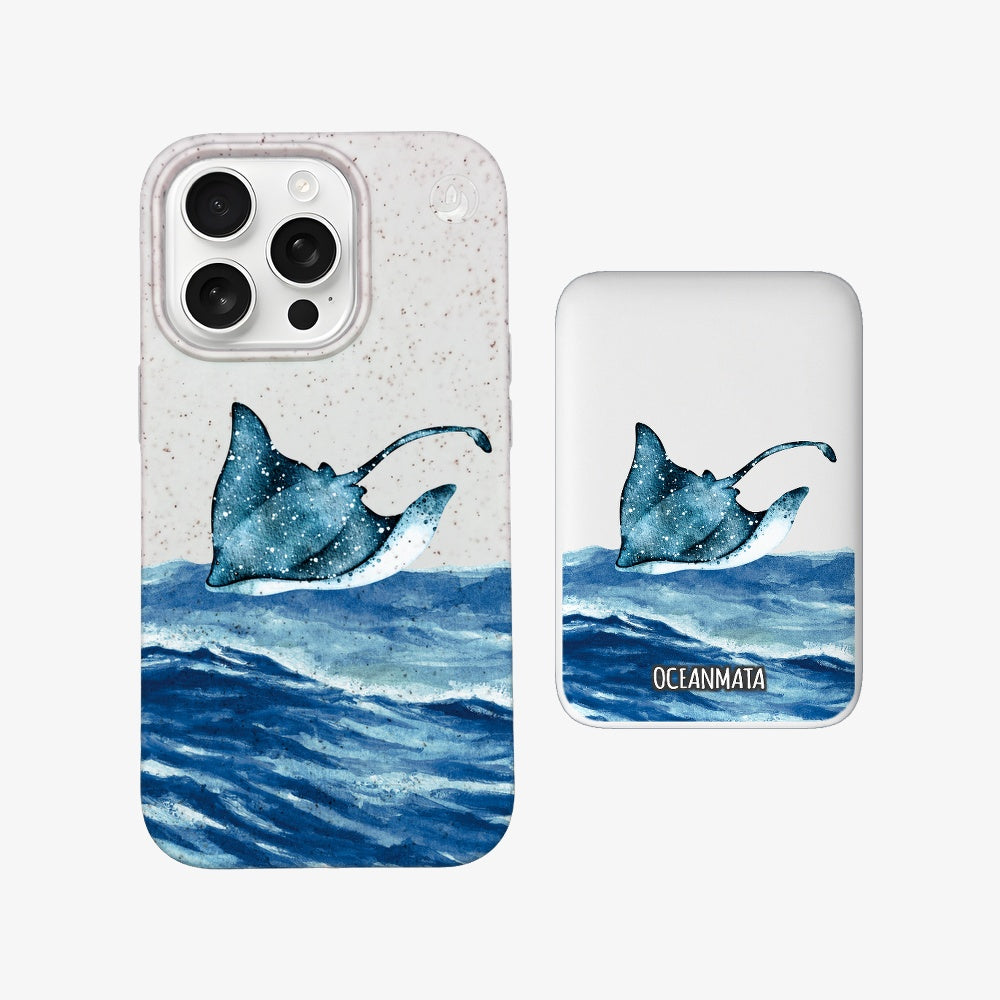 Powerbank MagSafe - "Manta Wave" - nachhaltig