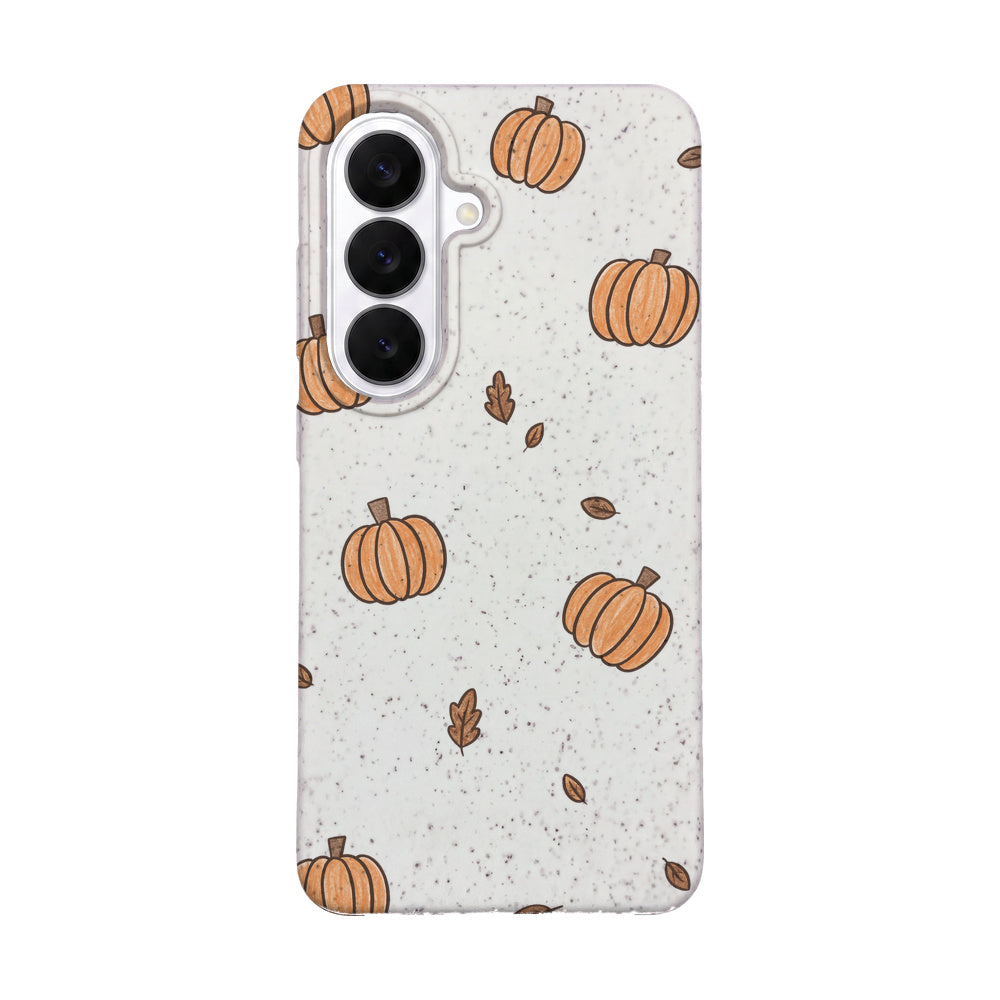 Biologisch abbaubare Handyhülle Samsung S26 Pumpkin — kompostierbar — Vorderseite