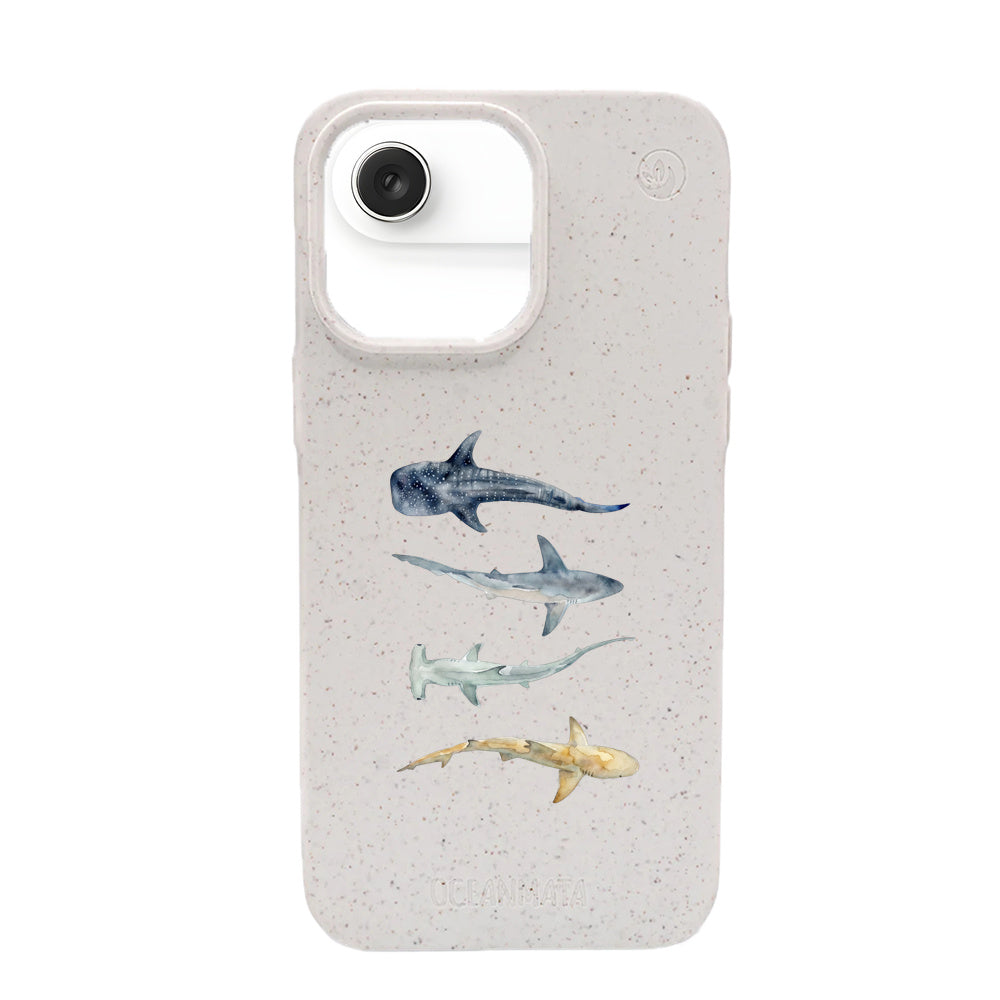 Biologisch abbaubare Handyhülle iPhone 17 Air Sharkproject — kompostierbar — Vorderseite