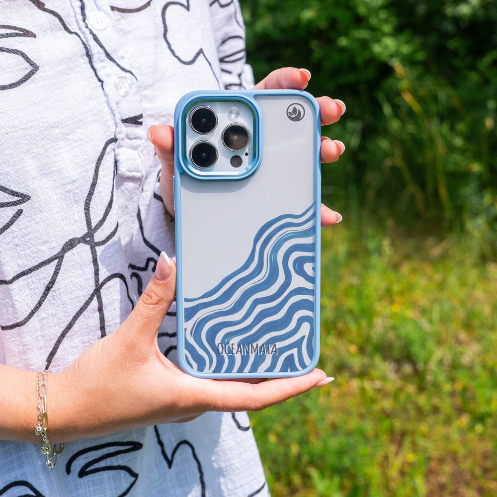 iPhone 16 Hülle - Welle abstrakt - "Summerwave" - nachhaltig