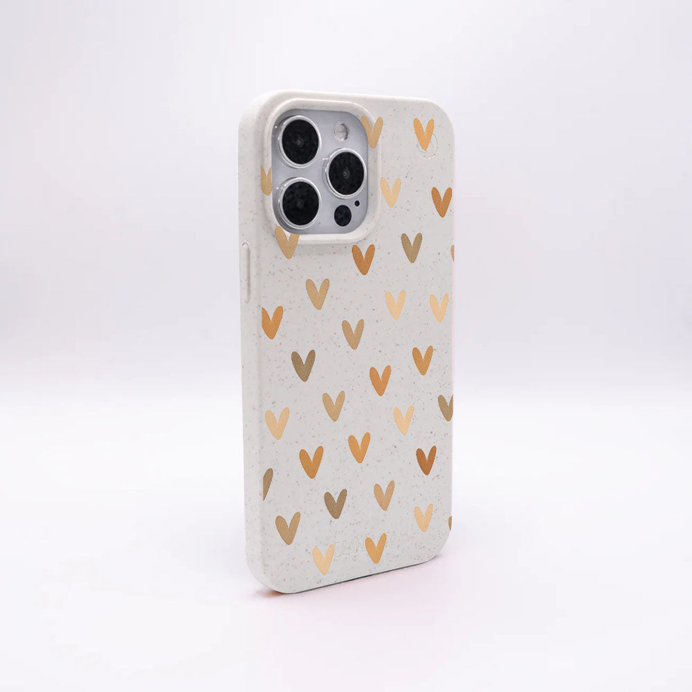 iPhone 17 Air Hülle - Herz weiß - "AutumnLove" - nachhaltig