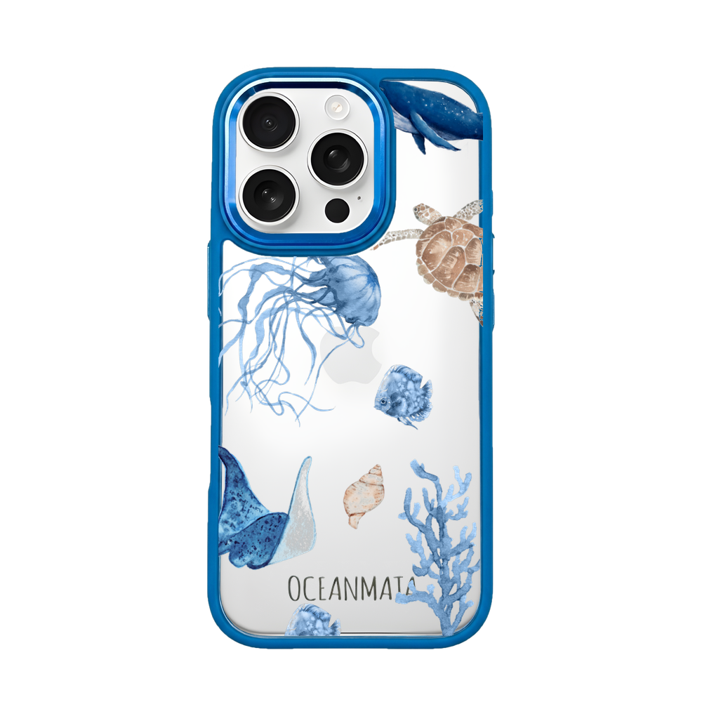 iPhone 16 pro max Hülle - weiß Schildkröte - "Turtle & Friends" - nachhaltig