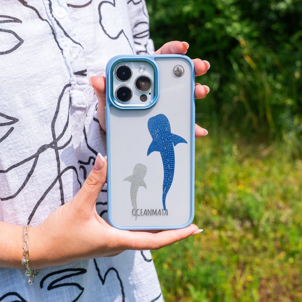 iPhone 14 pro Hülle - Walhai blau - "Walhai" - nachhaltig