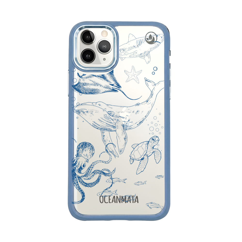 iPhone 11 pro Hülle - Wal blau - "WhaleLife" nachhaltig