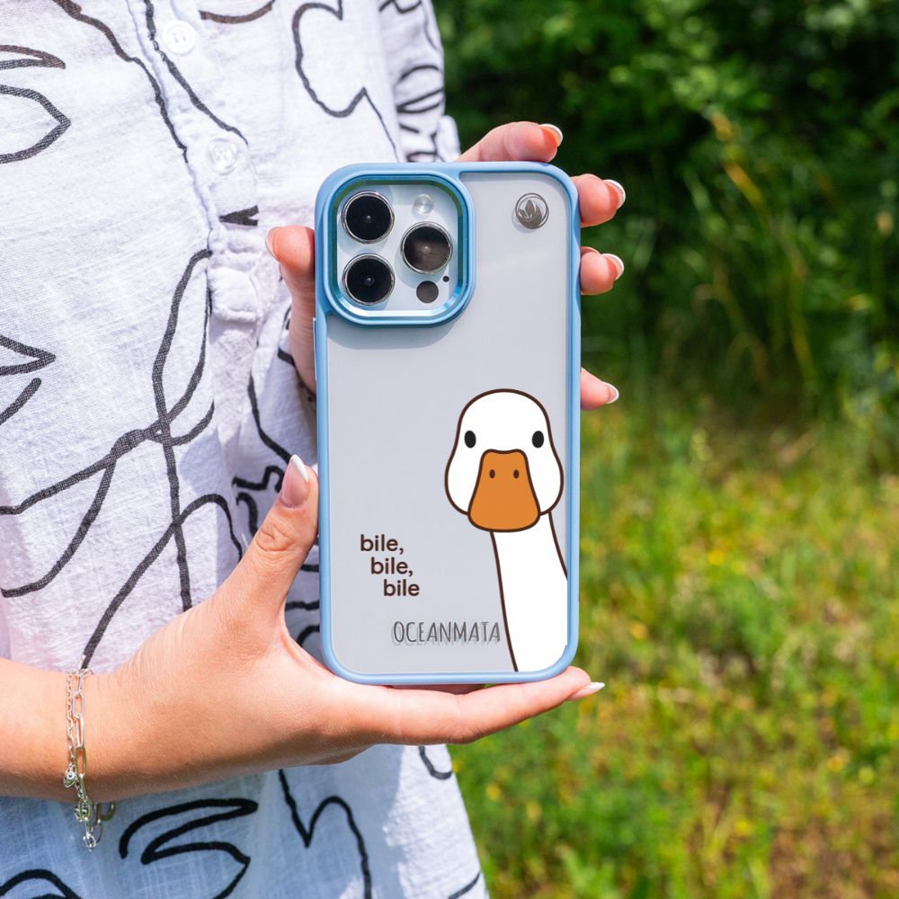 iPhone 13 Hülle - Ente weiß - "Bile Bile Bile" - nachhaltig