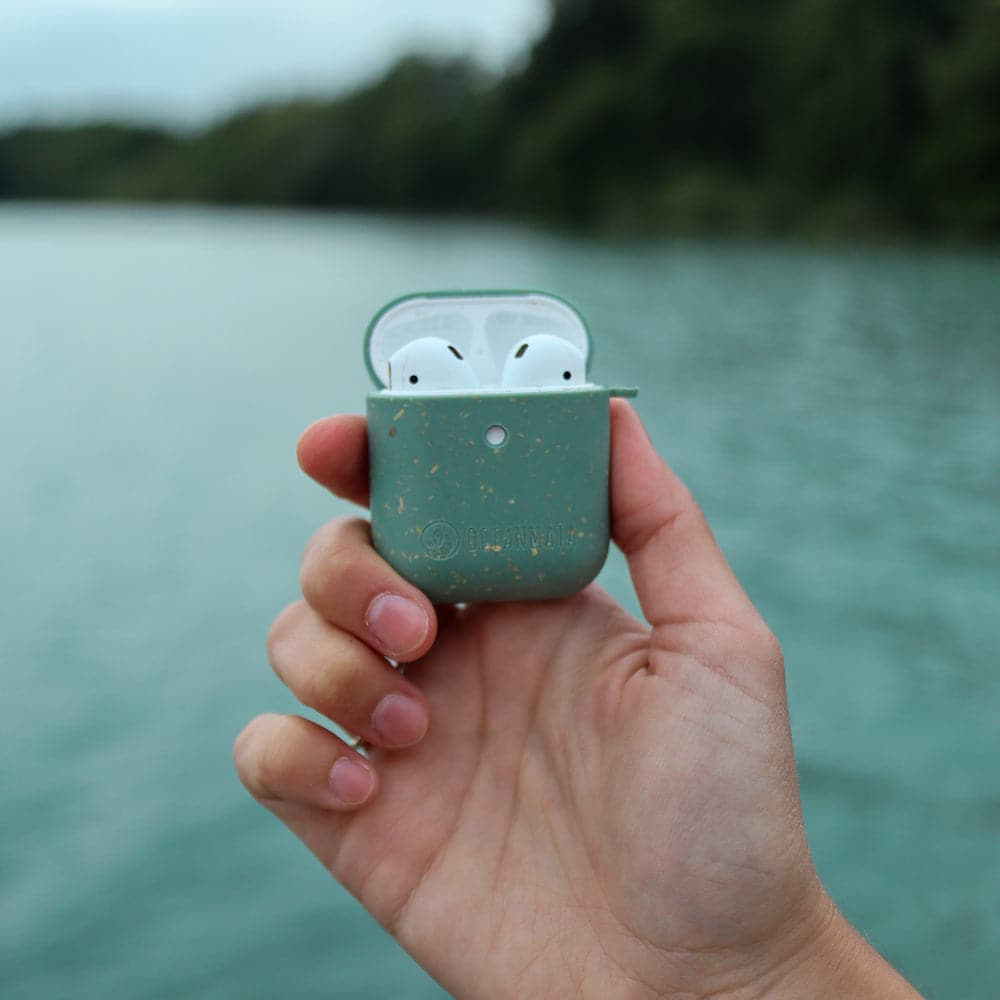 nachhaltige AirPod Case 1/2 "TURTLE" - Hülle - grün