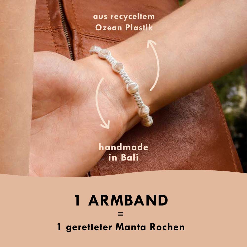 Armband weiß "MANTA" – Ansicht 6