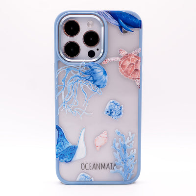 iPhone 15 Hülle - Schildkröte bunt - "Turtle & Friends" - nachhaltig