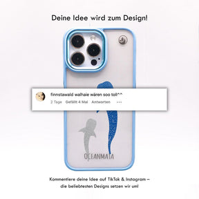 iPhone 13 pro Hülle - Walhai blau - "Walhai" - nachhaltig