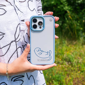 iPhone 16e Hülle - Otter blau - nachhaltig