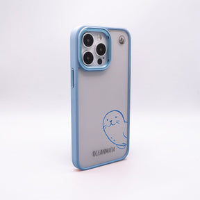 iPhone 14 pro Hülle - Robbe blau - "Robby" - nachhaltig