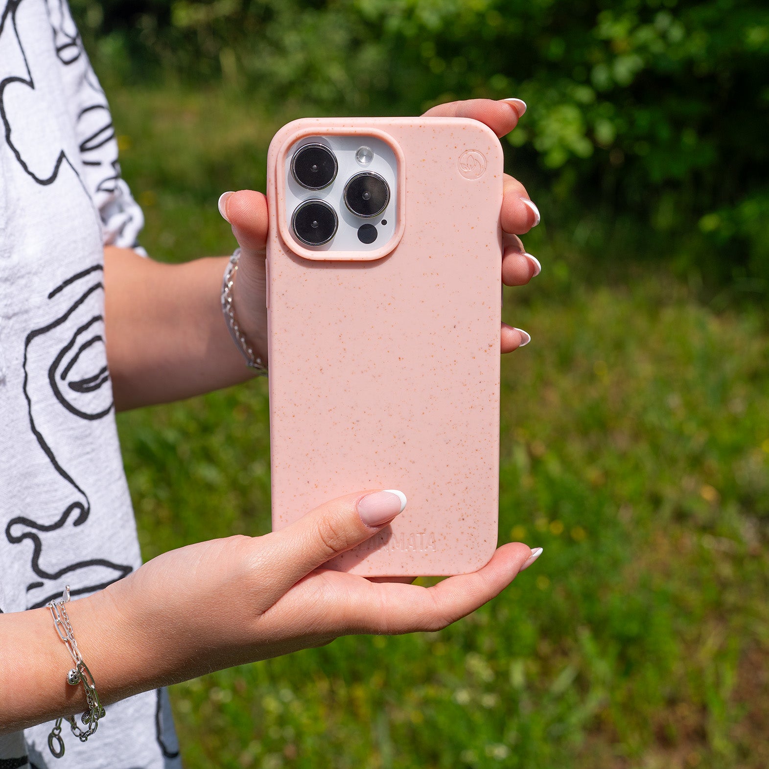 iPhone 15 pro Hülle - rosa - nachhaltig