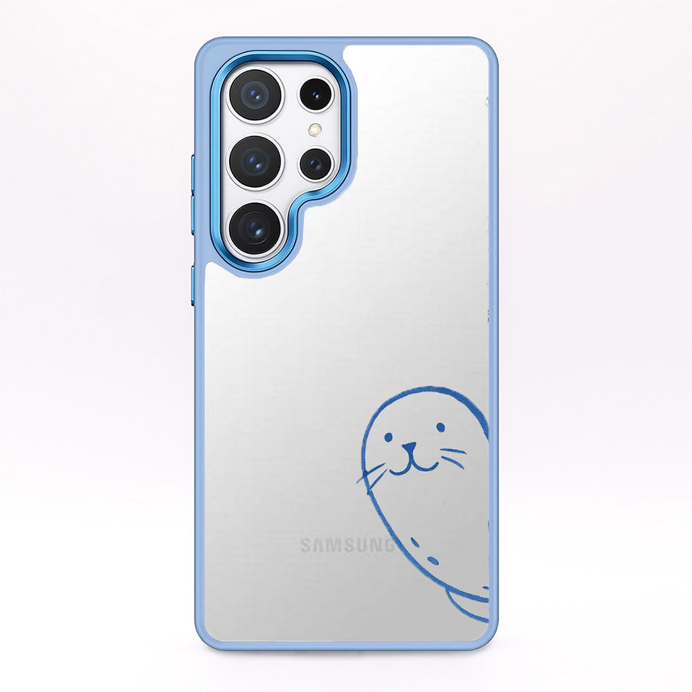 Samsung S25+ Hülle - Robbe blau - "Robby" - nachhaltig