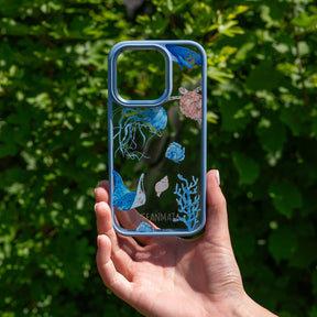 iPhone 14 pro Hülle - Schildkröte bunt - "Turtle & Friends" - nachhaltig