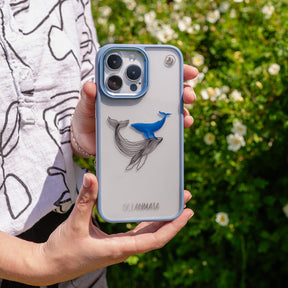 iPhone SE/7/8 Hülle - Wal blau - "BlueWhale" - nachhaltig