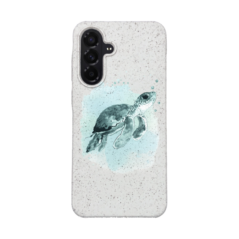 Biologisch abbaubare Handyhülle Samsung A56 Babyturtle — kompostierbar — Vorderseite