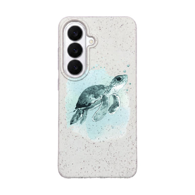 Samsung S26 Hülle - Schildkröte grün - "Baby Turtle" - nachhaltig