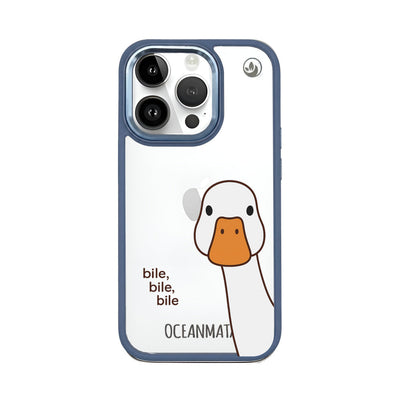 iPhone 14 pro max Hülle - Ente weiß - "Bile Bile Bile" - nachhaltig